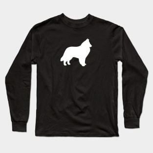 Belgian Sheepdog Silhouette Long Sleeve T-Shirt